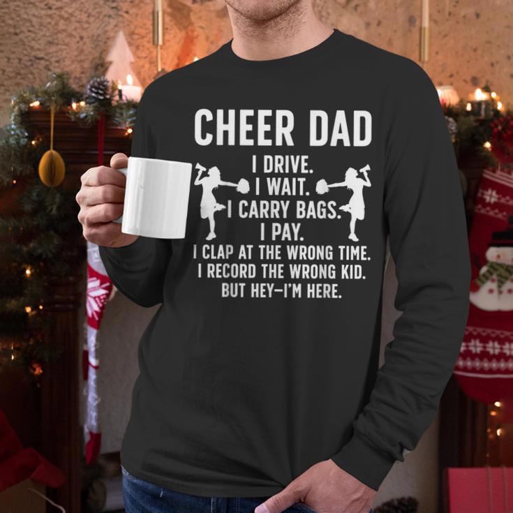 Cheer Dad Cheerleading Dad Of A Cheerleader Father Men Long Sleeve T-Shirt