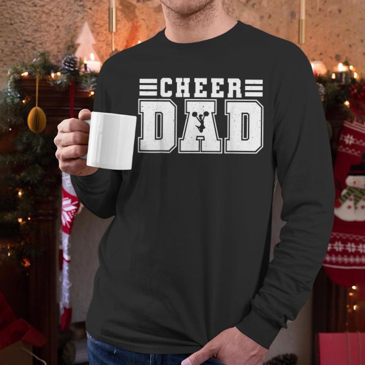 Cheer Dad Cheer Leading Cheer Leading Men Dad Fathers Day Men Long Sleeve T-Shirt