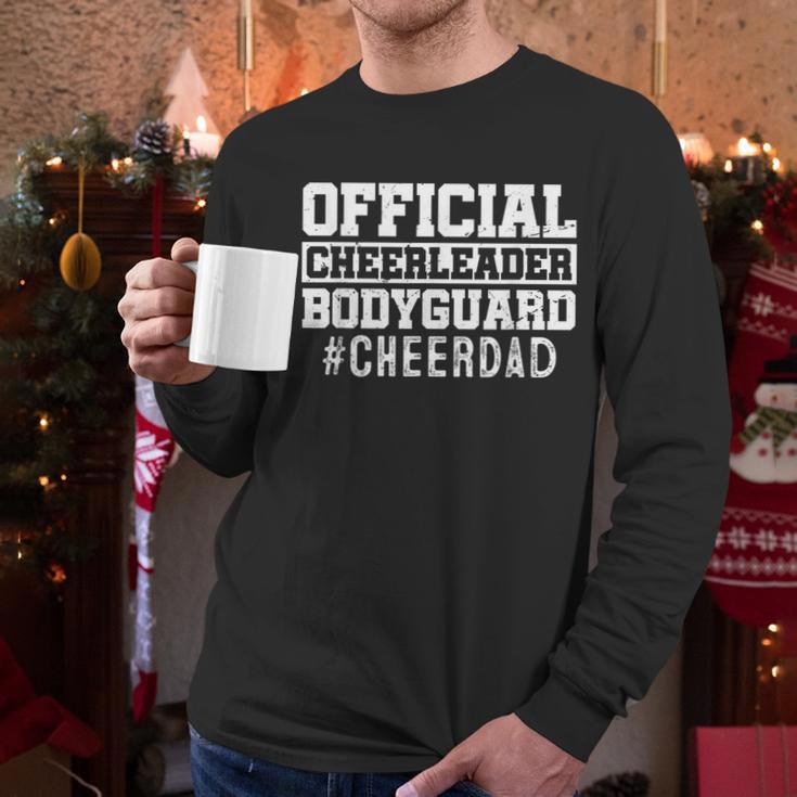 Cheer Dad Papa Official Cheerleader Bodyguard Men Long Sleeve T-Shirt