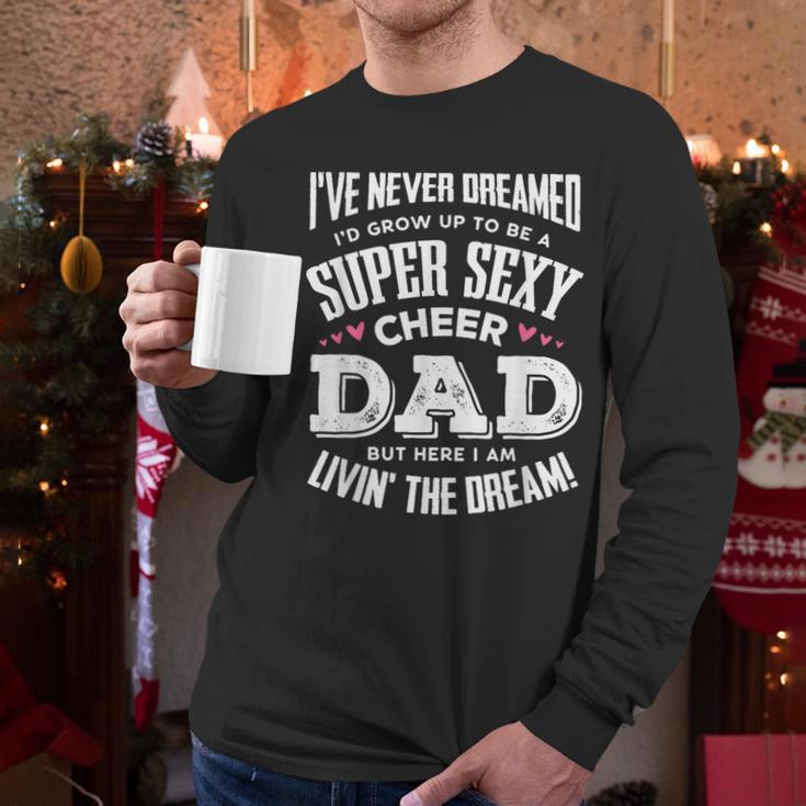 Cheerleading Dad Father Cheer Dad Men Long Sleeve T-Shirt