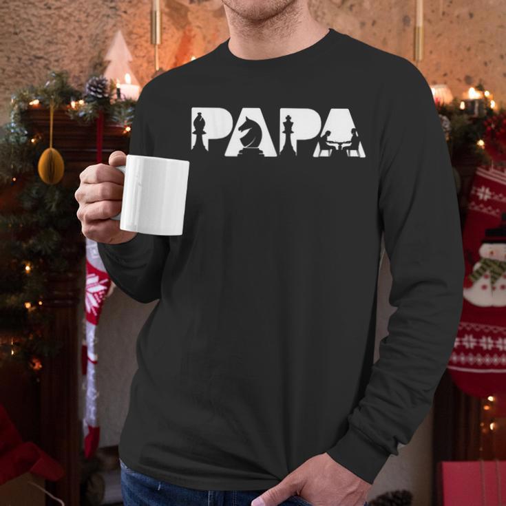 Chess Father Dad Chess Father T-Shirt Men Long Sleeve T-Shirt