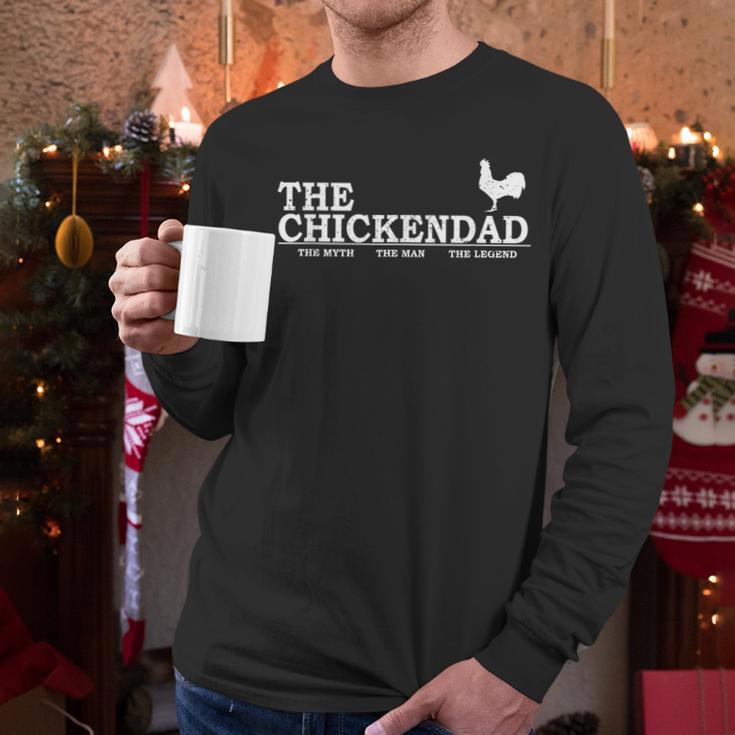 The Chicken Dad Pet Lover Tee Cute T-Shirt Men Long Sleeve T-Shirt
