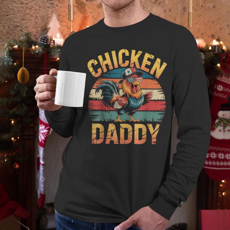 Chicken Daddy Farmer For Men Men Long Sleeve T-Shirt Chicken Daddy Farmer For Men Men Long Sleeve T-Shirt