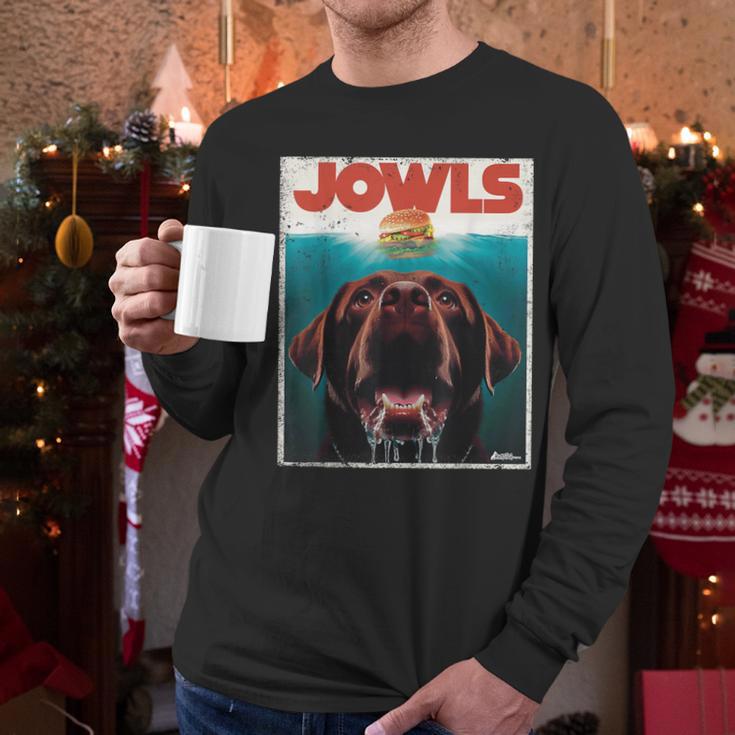 Chocolate Lab Jowls Labrador Retriever Dog Mom Dad Men Long Sleeve T-Shirt Chocolate Lab Jowls Labrador Retriever Dog Mom Dad Men Long Sleeve T-Shirt