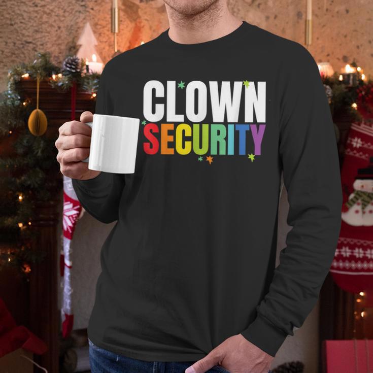 Clown Security Halloween Dad Mom Costume Men Long Sleeve T-Shirt