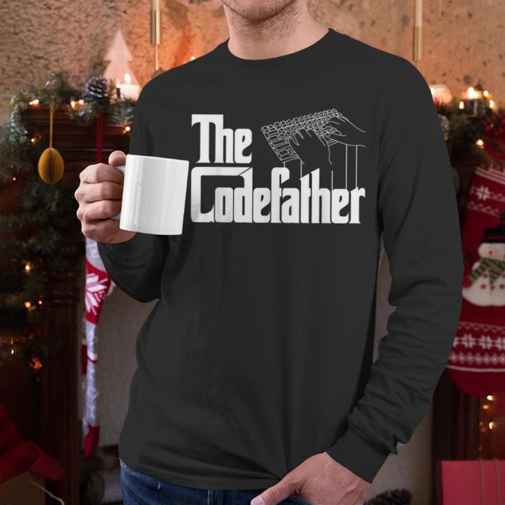 The Code Father Computer Coder Dad Programmer Men Long Sleeve T-Shirt