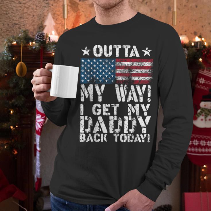 Cool I Get My Daddy Back Today Military Child Small Men Long Sleeve T-Shirt Cool I Get My Daddy Back Today Military Child Small Men Long Sleeve T-Shirt