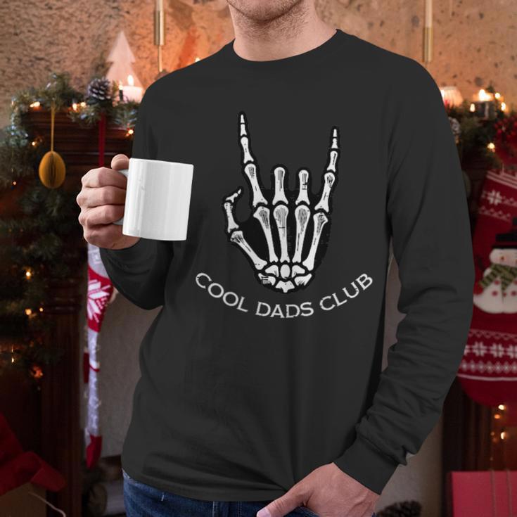 Cool Dads Club Skeleton Rock Pocket Fathers Day Rocker Hand Men Long Sleeve T-Shirt Cool Dads Club Skeleton Rock Pocket Fathers Day Rocker Hand Men Long Sleeve T-Shirt