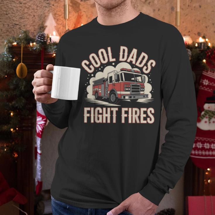 Cool Dads Fight Fire Firefighter Men Long Sleeve T-Shirt