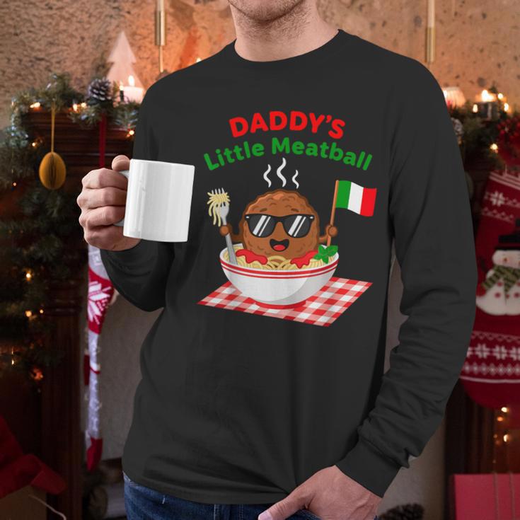 Couple Daddy's Little Meatball Italian Men Men Long Sleeve T-Shirt