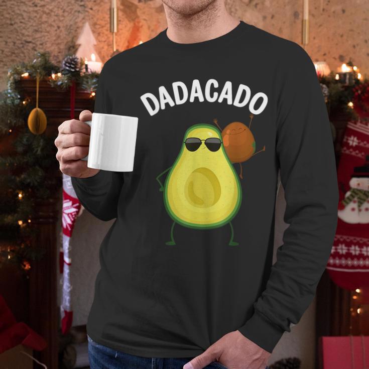 Cute Avocado For Dad Men Fruit Avocado Pear Lovers Men Long Sleeve T-Shirt