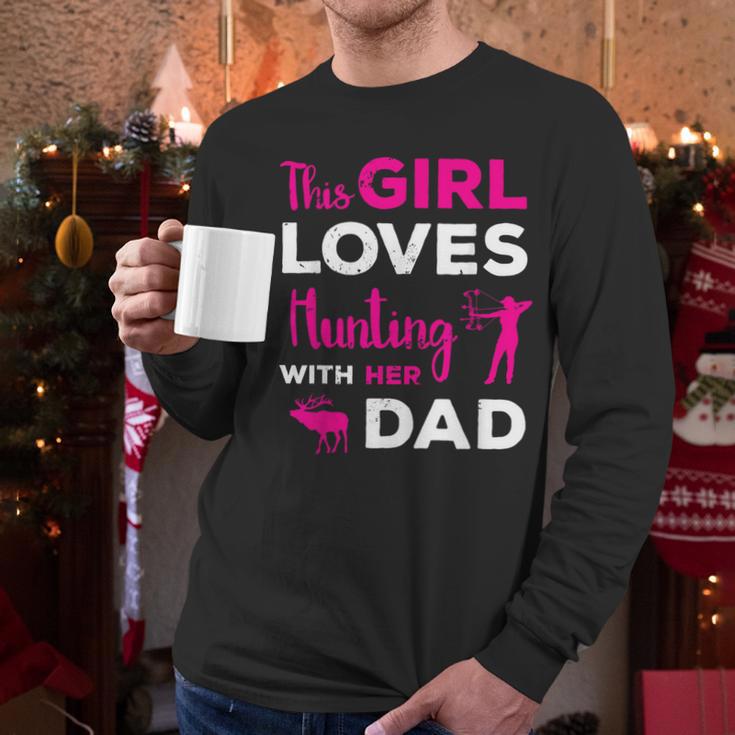 Cute Girls Hunting Dad Daughter Hunting Buddy Hunter Men Long Sleeve T-Shirt Cute Girls Hunting Dad Daughter Hunting Buddy Hunter Men Long Sleeve T-Shirt