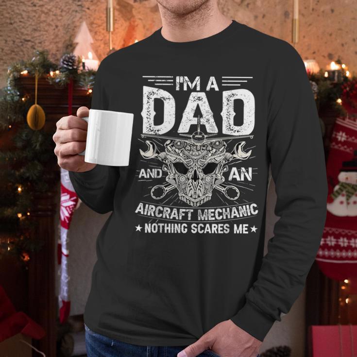 Dad Airplane Plane Aviation Aircraft Mechanic Men Long Sleeve T-Shirt Dad Airplane Plane Aviation Aircraft Mechanic Men Long Sleeve T-Shirt