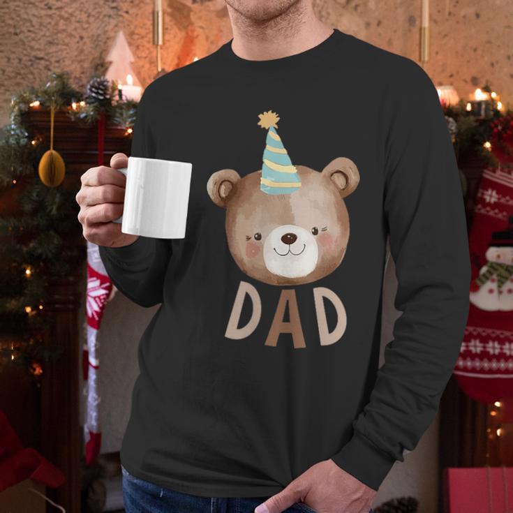 Dad Bear 1st Birthday Beary First Birthday Matching Family Men Long Sleeve T-Shirt