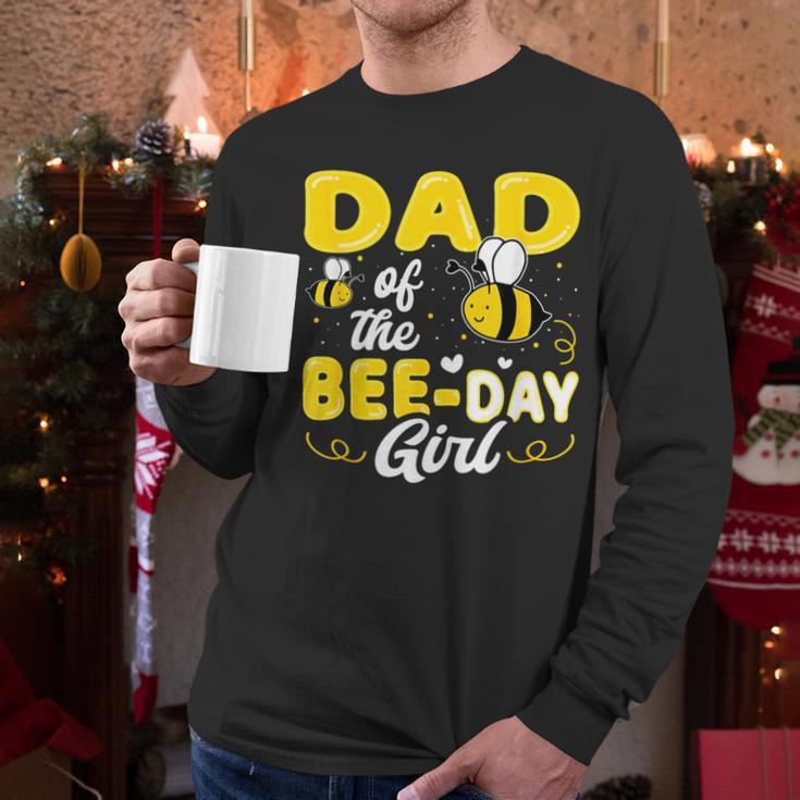 Dad Of The Bee Day Girl Hive Party Matching Birthday Sweet Men Long Sleeve T-Shirt Dad Of The Bee Day Girl Hive Party Matching Birthday Sweet Men Long Sleeve T-Shirt