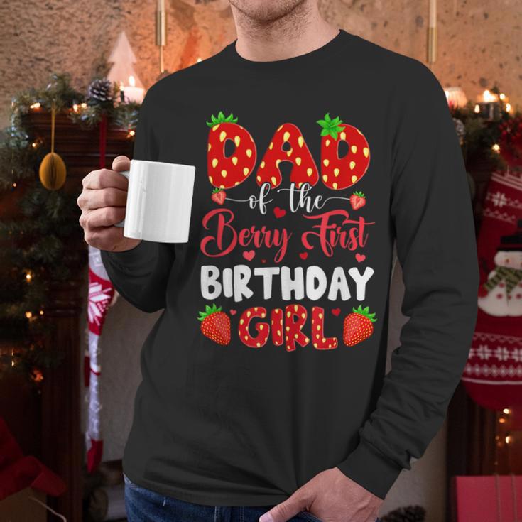 Dad Of The Berry First Birthday Of Girl Strawberry Men Long Sleeve T-Shirt