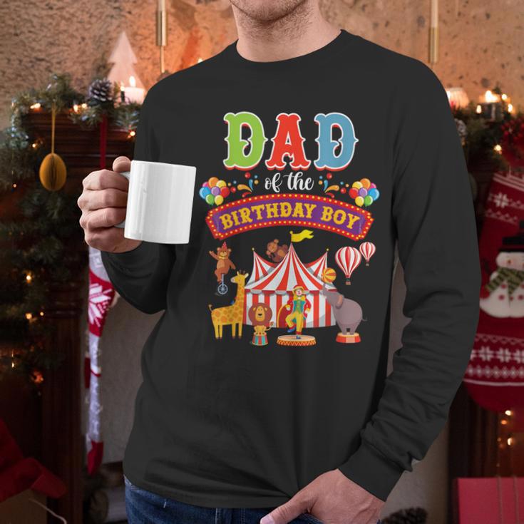 Dad Of The Birthday Boy Carnival Circus 1st Birthday Party Men Long Sleeve T-Shirt