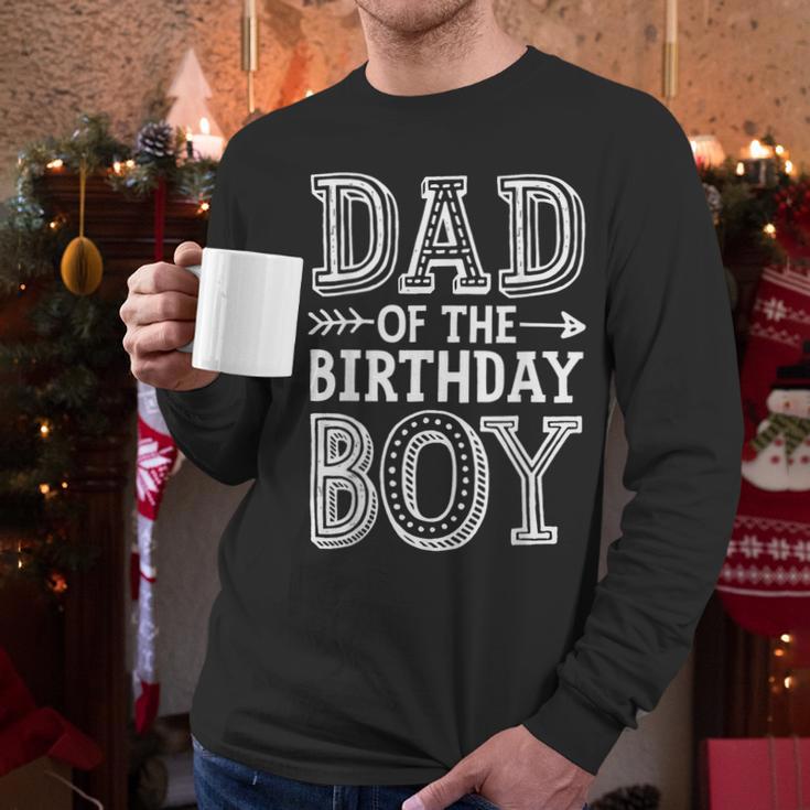 Dad Of The Birthday Boy Father Papa Family Matching Men Long Sleeve T-Shirt