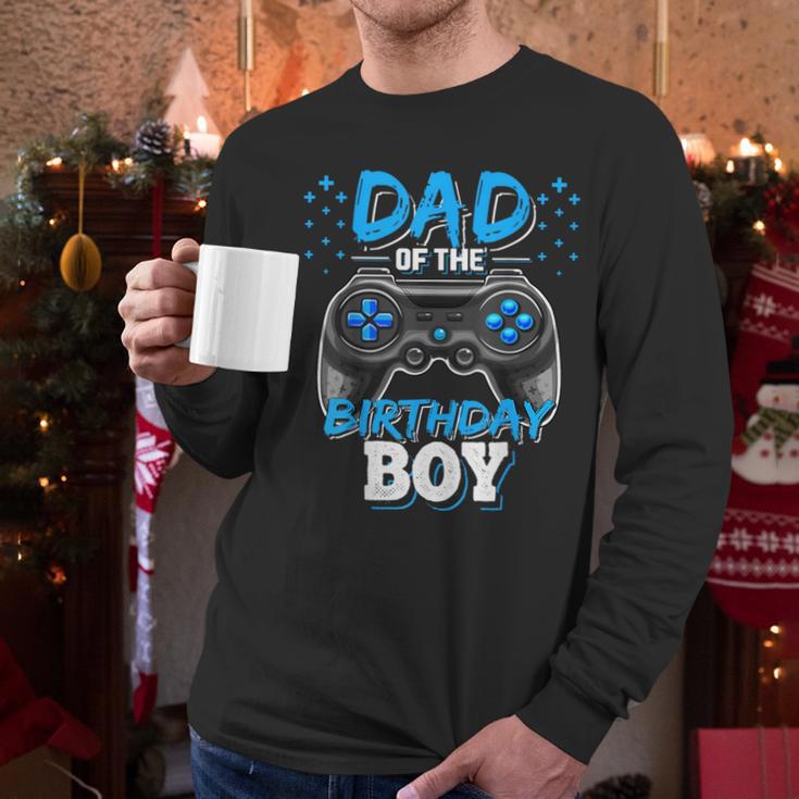 Dad Of The Birthday Boy Matching Video Gamer Birthday Party Men Long Sleeve T-Shirt Dad Of The Birthday Boy Matching Video Gamer Birthday Party Men Long Sleeve T-Shirt