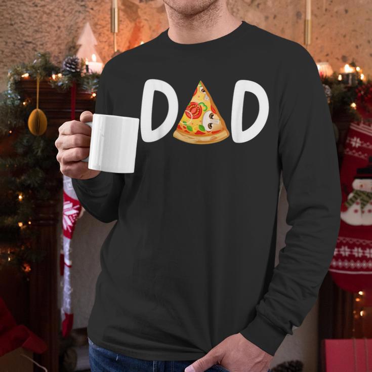 Dad Birthday Pizza 1st Birthday Pizza Family Matching Men Long Sleeve T-Shirt