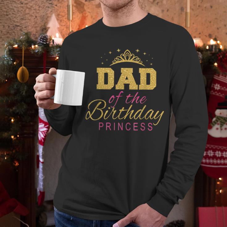 Dad Of The Birthday Princess Girls Party Small Men Long Sleeve T-Shirt