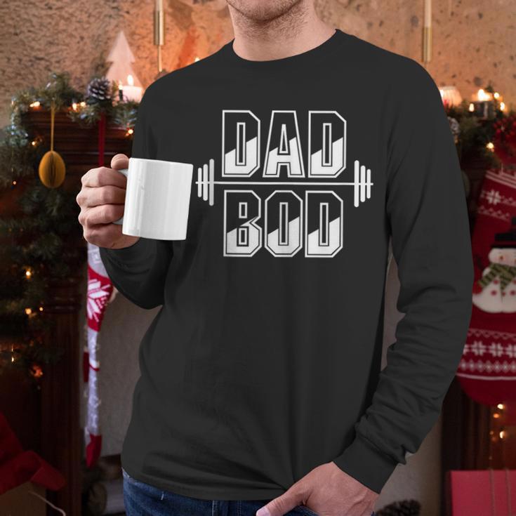 Dad BOD Gym Workout Small Men Long Sleeve T-Shirt
