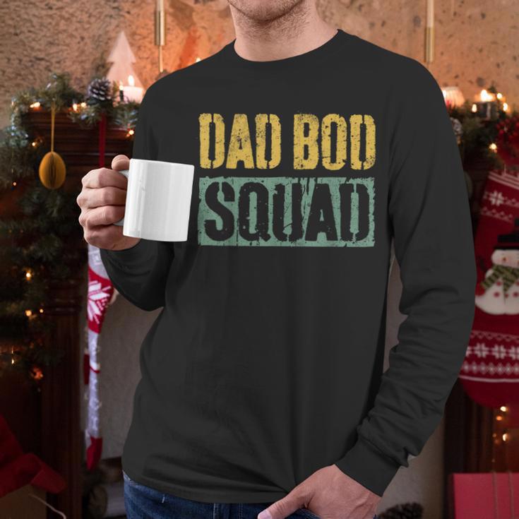 Dad Bod Squad Shirt Men Fathers Day Men Long Sleeve T-Shirt