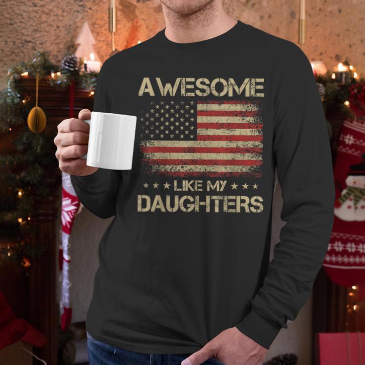 Dad From Daughter Awesome Like My Daughters Men Long Sleeve T-Shirt