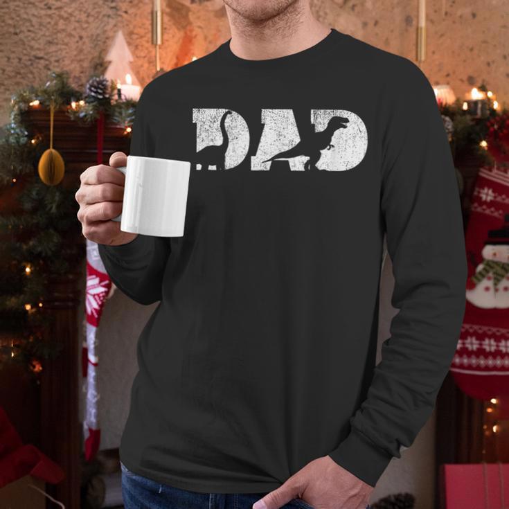 Dad Dinosaur Saurus Boys Girls Fathers Day Idea Men Long Sleeve T-Shirt Dad Dinosaur Saurus Boys Girls Fathers Day Idea Men Long Sleeve T-Shirt