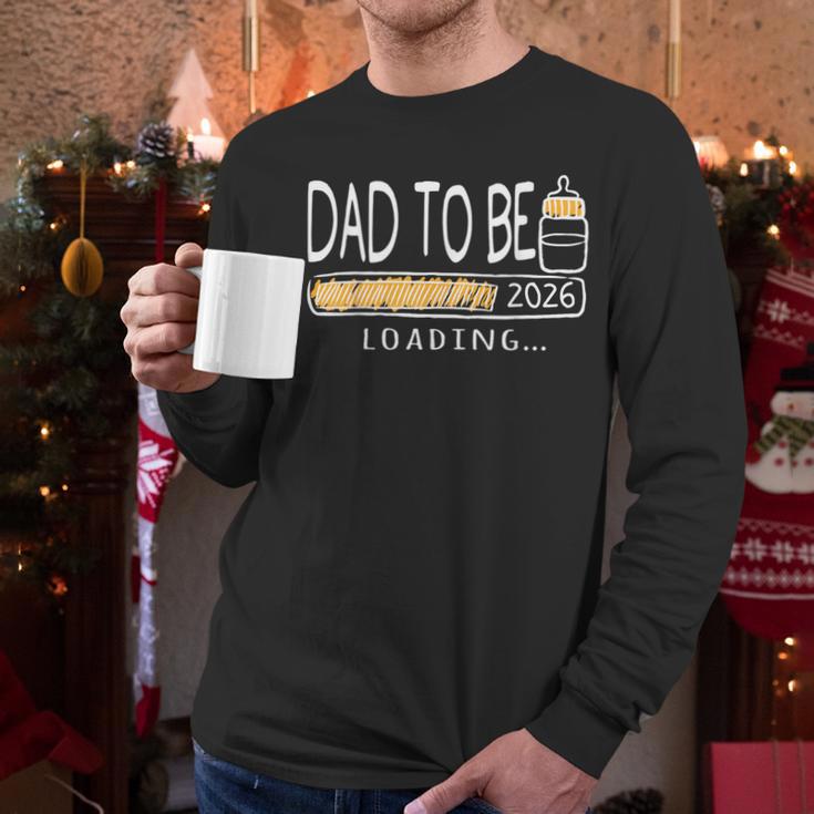 Dad Est 2026 Daddy To Be Promoted To Daddy Soon To Be Dad Men Long Sleeve T-Shirt