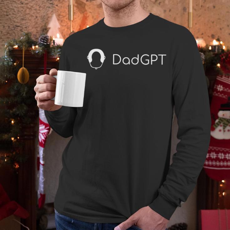Dad GPT Bald AI Men Long Sleeve T-Shirt