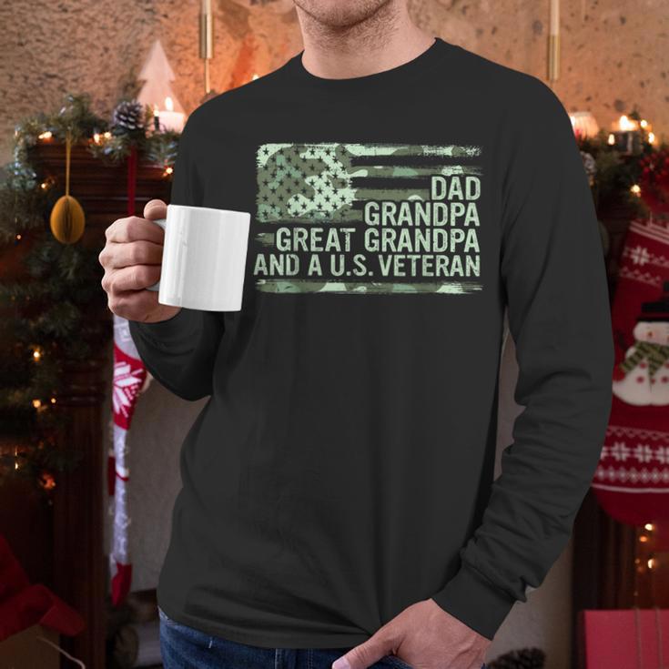 Dad Grandpa Great Grandpa Veteran Fathers Day Great Grandpa Men Long Sleeve T-Shirt Dad Grandpa Great Grandpa Veteran Fathers Day Great Grandpa Men Long Sleeve T-Shirt