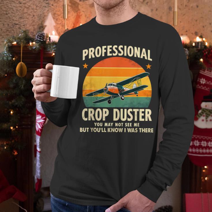Dad Joke Farter Professional Crop Duster Men Long Sleeve T-Shirt