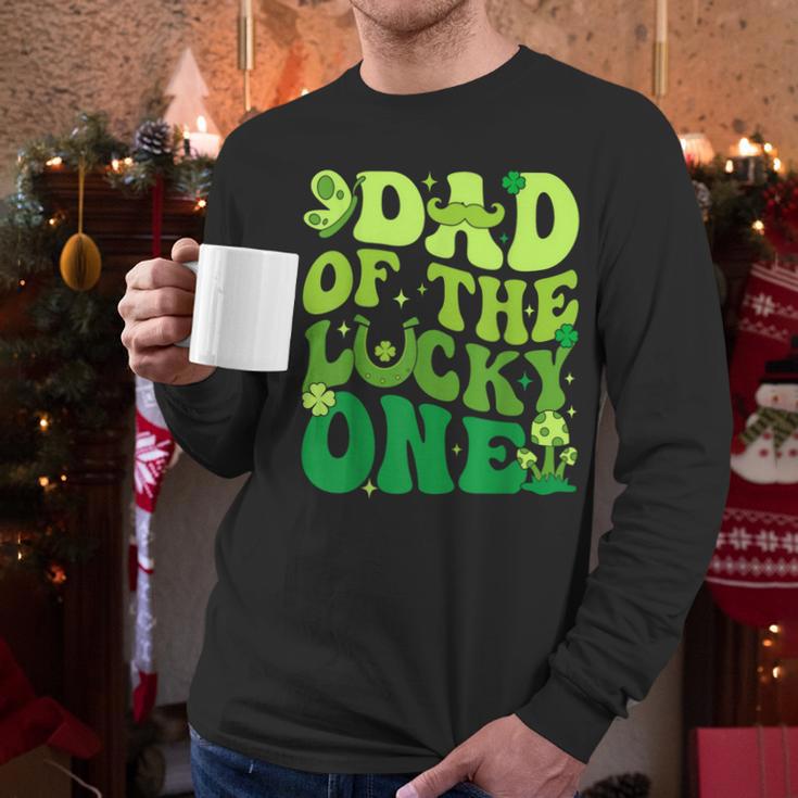 Dad Of The Lucky One Saint Patrick's Day Children Birthday Men Long Sleeve T-Shirt