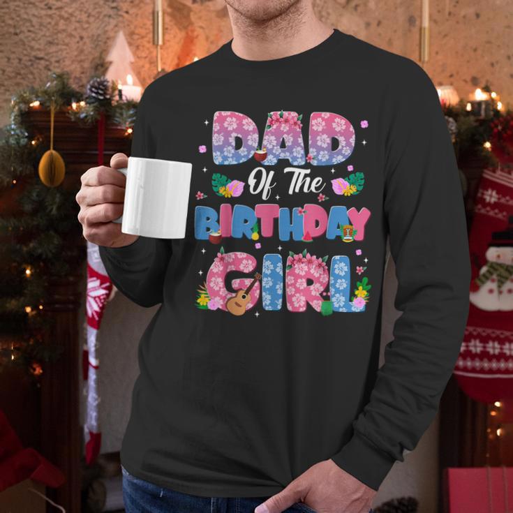Dad And Mom Of The Birthday Girl Party Decor Family Matching Men Long Sleeve T-Shirt