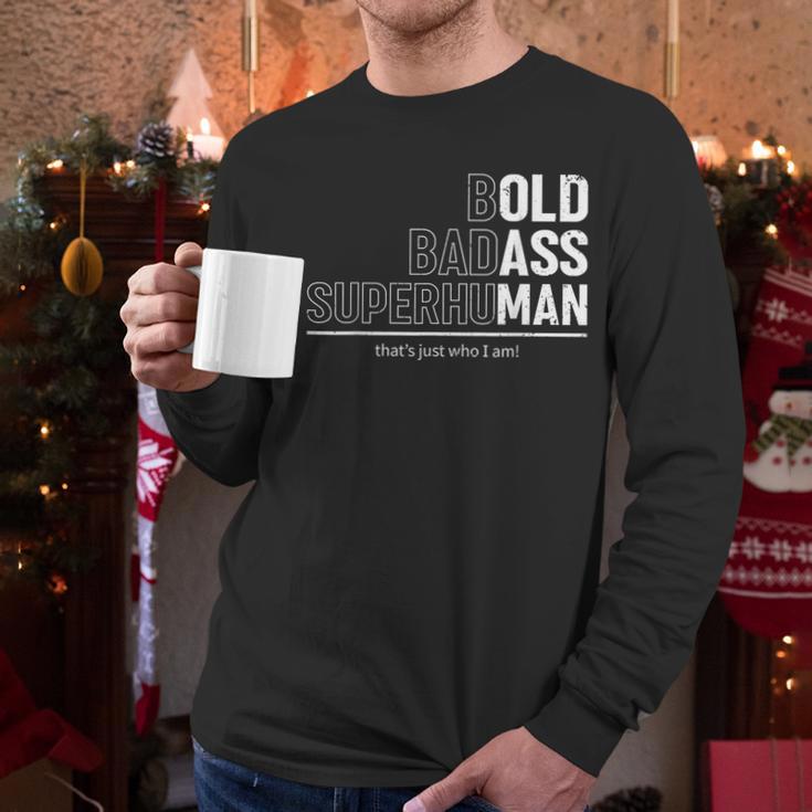 Dad Old Man Grandpa Gag Birthday Fathers Day Dad Men Long Sleeve T-Shirt