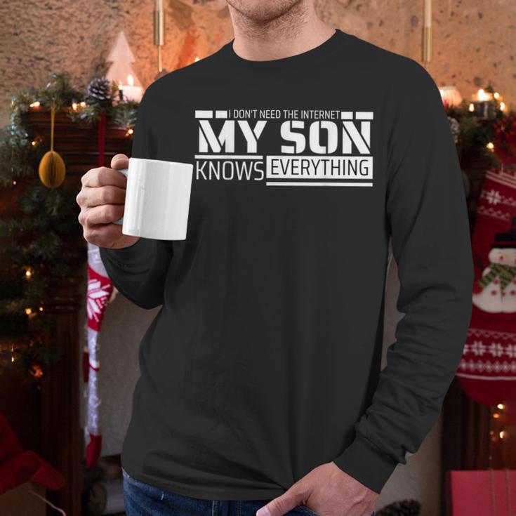 Dad Shirt From Son Men Fathers Day Dad Men Long Sleeve T-Shirt