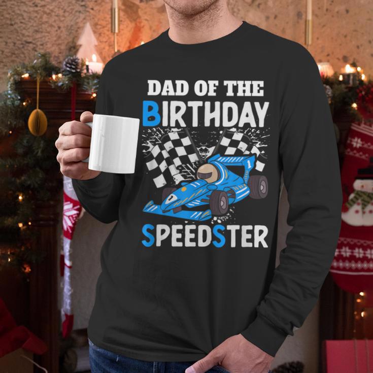Dad Shirt Two Fast Two Curious Racing Cars Birthday Men Long Sleeve T-Shirt