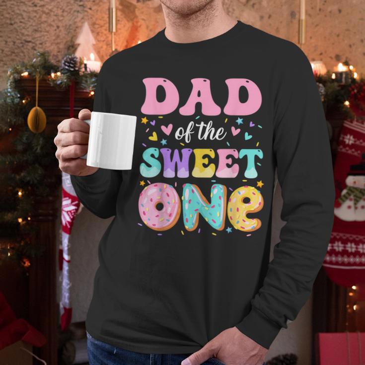Dad Of The Sweet One 1st Birthday Donut Bday Party Men Long Sleeve T-Shirt