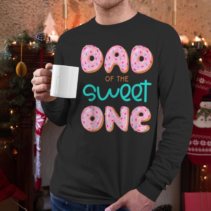 Dad Of Sweet One First Birthday Matching Family Donut Theme Men Long Sleeve T-Shirt