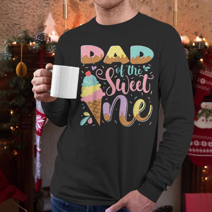 Dad Of The Sweet One Ice Cream 1St Birthday Party Men Long Sleeve T-Shirt