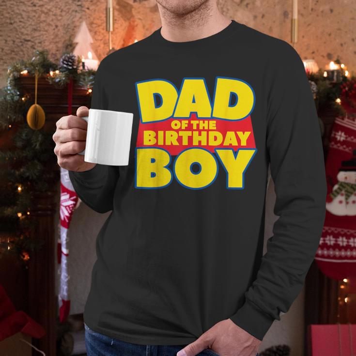 Dad Of The Toy Birthday Boy Story Theme B-Day Men Long Sleeve T-Shirt
