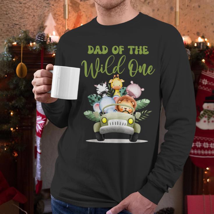 Dad Of The Wild One 1st Birthday Safari Family Matching Men Long Sleeve T-Shirt Dad Of The Wild One 1st Birthday Safari Family Matching Men Long Sleeve T-Shirt