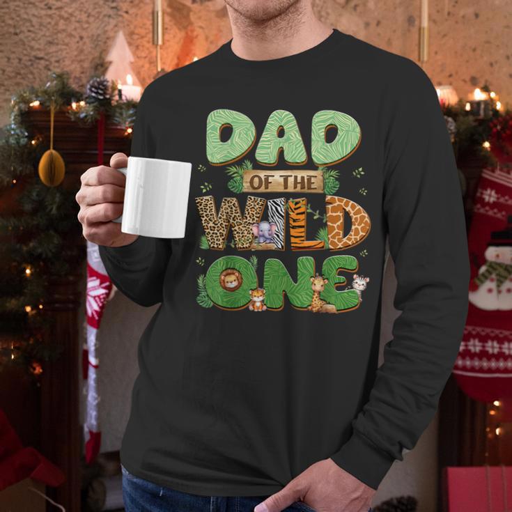 Dad Of The Wild One Birthday Family Matching Party Decor Men Long Sleeve T-Shirt