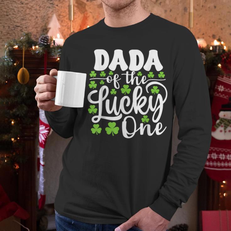 Dada Of The Lucky One First Birthday St Patrick's Day Men Long Sleeve T-Shirt