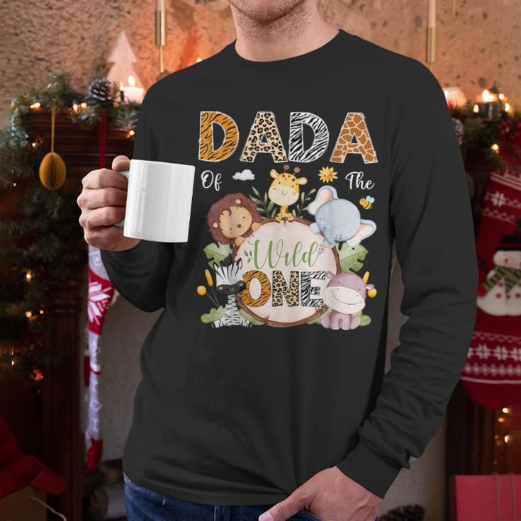 Dada Of The Wild One 1St Birthday Safari Jungle Animals Men Long Sleeve T-Shirt