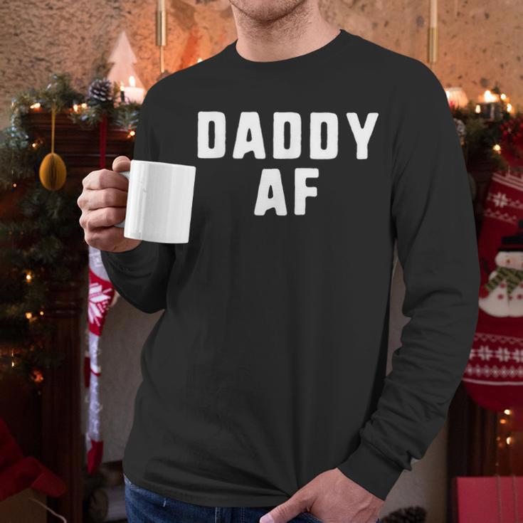 Daddy AF As Fuck Christmas T-Shirt Men Long Sleeve T-Shirt