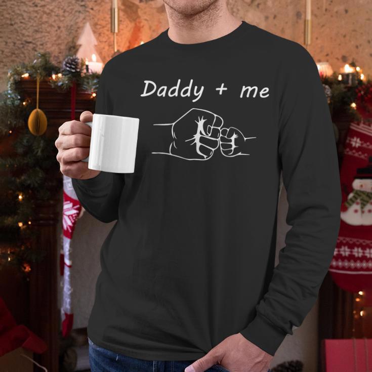 Daddy And Me Best Dad Ever Fist Bump Father's Day Men Long Sleeve T-Shirt