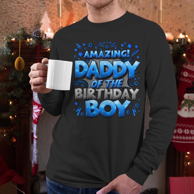 Daddy Of The Birthday Boy Matching Family Father Men Long Sleeve T-Shirt