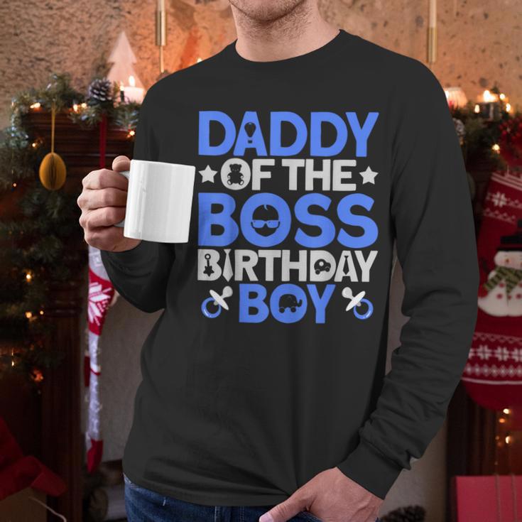 Daddy Of The Boss Birthday Party Outfit Like A Boss Daddy Men Long Sleeve T-Shirt